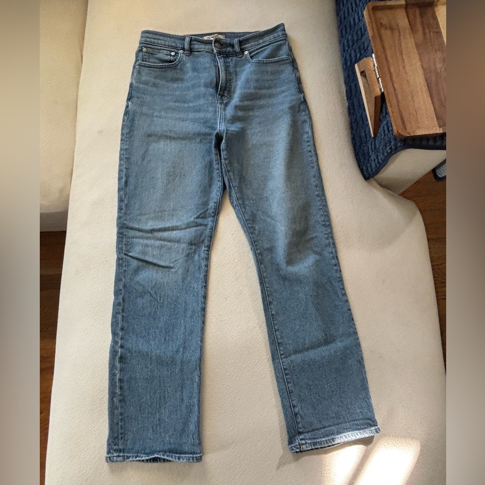 Madewell Women's 90s Straight Leg Blue Jeans